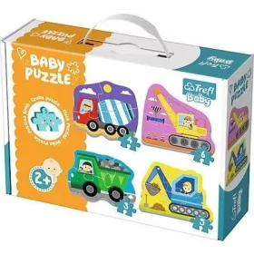 Mașini de construcție Trefl Baby Puzzle