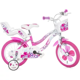  DINO Bikes - Gyermek bicikli Flappy 16" 516-02 - rózsaszín-fehér