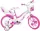 DINO Bikes - Gyermek bicikli Flappy 16" 516-02 - rózsaszín-fehér