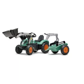   Falk Lépő traktor 1054Y Farm Lander rakodóval, markolóval és pótkocsival