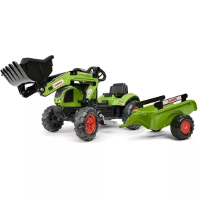   FALK Walk-back traktor 2040AM Claas Arion 410 rakodóval és iparvágányral - zöld