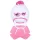 Winterliche Kinderstrickmütze und Schal, Neu in Babyrosa