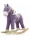Ljuljački konj s melodijom Milly Mally Pony ljubičasti