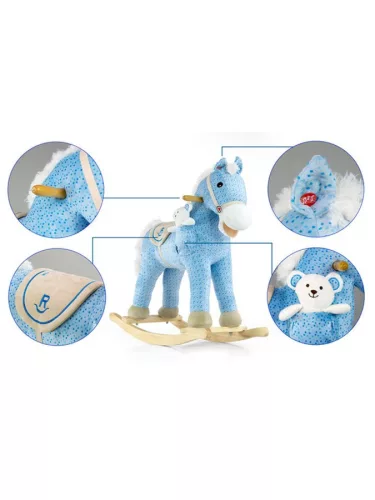 Ljuljački konj s melodijom Milly Mally Pony ljubičasti