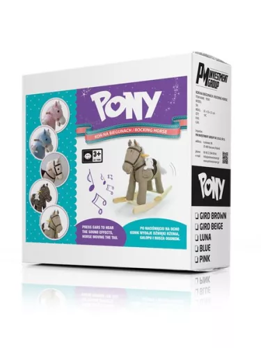 Ljuljački konj s melodijom Milly Mally Pony ljubičasti
