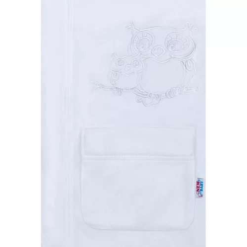 Gyerek fürdőköpeny New Baby Baglyócska fehér