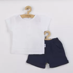   Baba muszlin együttes New Baby Summer Nature Collection sötét kék