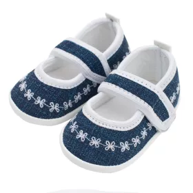   Babyschuhe für Mädchen, neue Babyjeans, weiß, Größe 0-3 Stunden