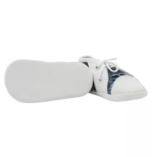 Babyschuhe, neu, hellblau, Größe 0-3 Stunden