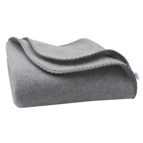 Gyerek fleece takaró New Baby 100x75 szürke csillagok