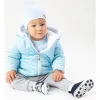 Zimski dječji kaput sa šeširom Nicol Kids Winter plavi