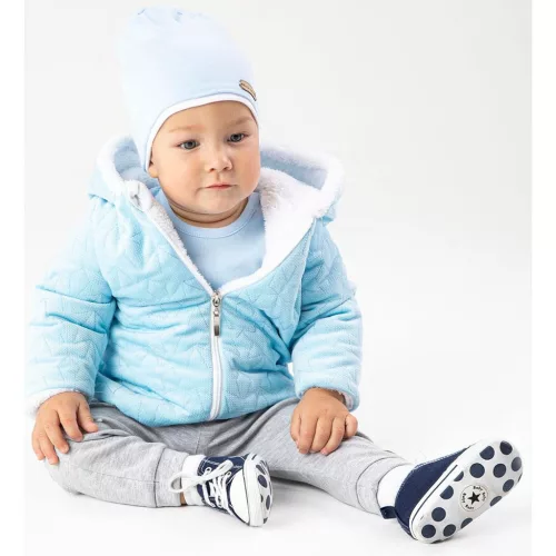 Zimski dječji kaput sa šeširom Nicol Kids Winter plavi