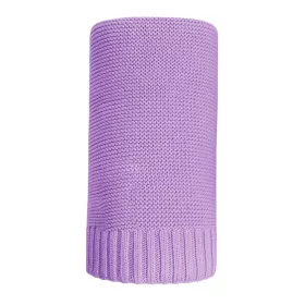 Bambus-Strickdecke NEU BABY 100x80 cm lila