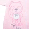 Baby-Plüschoverall mit Kapuze, Neu in Rosa