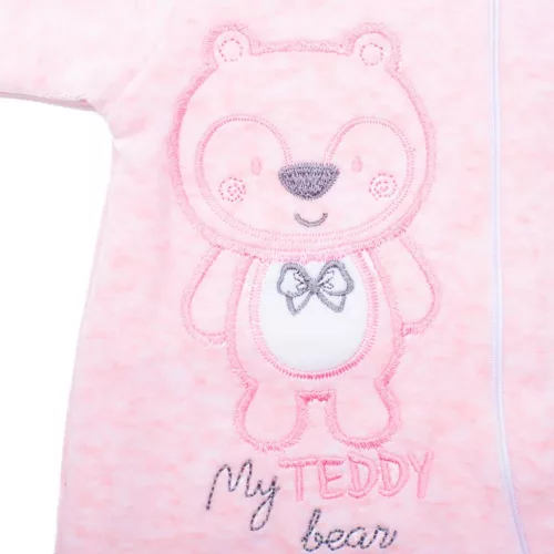 Baby-Plüschoverall mit Kapuze, Neu in Rosa
