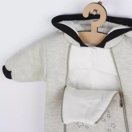 Winterlicher Kapuzenoverall Koala Star Vibes rosa