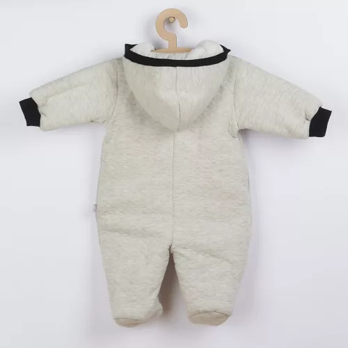 Winterlicher Kapuzenoverall Koala Star Vibes rosa