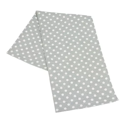 Baumwoll-Tetra-Badetuch New Baby Softy, 90 x 110 cm, 2 Stück, grau-weiß