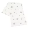 Baumwoll-Tetra-Badetuch New Baby Softy, 90 x 110 cm, 2 Stück, grau-weiß
