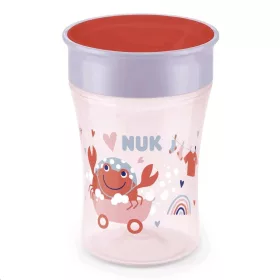 Charmante Trinktasse Magic NUK 360° mit Deckel, rot