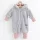 Luxuriöser Baby-Winteroverall, neu, Teddybär, grau-rosa