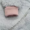 Luxuriöser Baby-Winteroverall, neu, Teddybär, grau-rosa