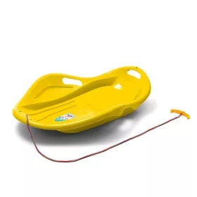   Gyerek hócsúszka popsi szánkó Kagyló Baby Mix PREMIUM KOMFORT 80 cm sárga