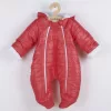 Winteroverall mit Kapuze und Ohren, New Baby Pumi, Himbeerrot