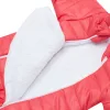Winteroverall mit Kapuze und Ohren, New Baby Pumi, Himbeerrot