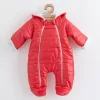 Winteroverall mit Kapuze und Ohren, New Baby Pumi, Himbeerrot