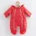 Winteroverall mit Kapuze und Ohren, New Baby Pumi, Himbeerrot