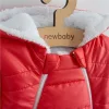 Winteroverall mit Kapuze und Ohren, New Baby Pumi, Himbeerrot