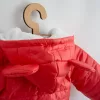Winteroverall mit Kapuze und Ohren, New Baby Pumi, Himbeerrot