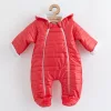 Winteroverall mit Kapuze und Ohren, New Baby Pumi, Himbeerrot