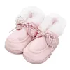 Baby-Winterschuhe, neu, Babyrosa, Größe 0-3 Stunden