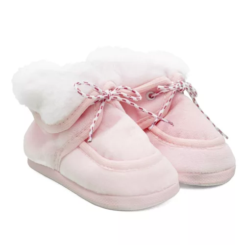 Baby-Winterschuhe, neu, Babyrosa, Größe 0-3 Stunden