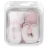 Baby-Winterschuhe, neu, Babyrosa, Größe 0-3 Stunden