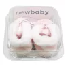 Baby-Winterschuhe, neu, Babyrosa, Größe 3-6 Stunden