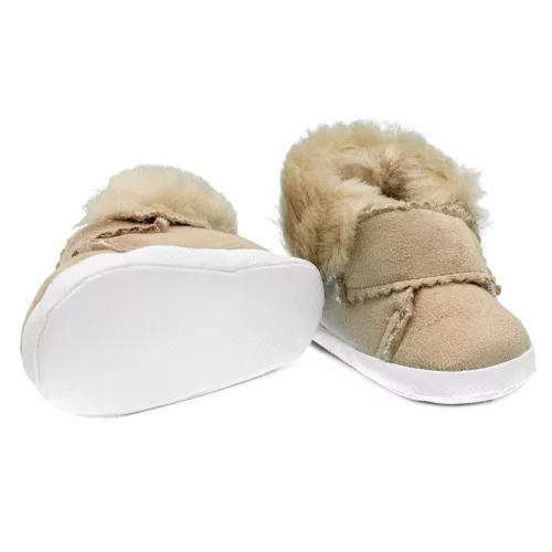 Baby-Winterschuhe aus Wildleder, Größe New Baby 0-3 h, hellbraun