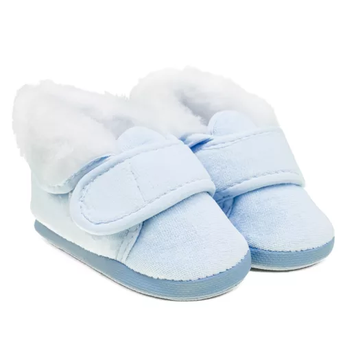 Baby-Winterschuhe, neu, hellblau, Größe 0-3 Stunden