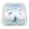 Baby-Winterschuhe, neu, hellblau, Größe 3-6 Stunden