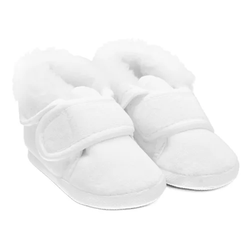 Baby-Winterschuhe aus Wildleder zur Taufe, für einen 3-6 Stunden alten Jungen