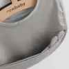 Waschbares Baby-Lätzchen New Baby 34 x 45 cm grau