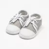Baby-Sneaker, neue Baby-Jeans, grau, Größe 3-6 Stunden