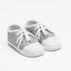 Baby-Sneaker, neue Baby-Jeans, grau, Größe 3-6 Stunden