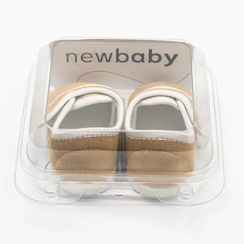 Babyschuhe aus Wildleder, neu, braun, Größe 0-3 Jahre