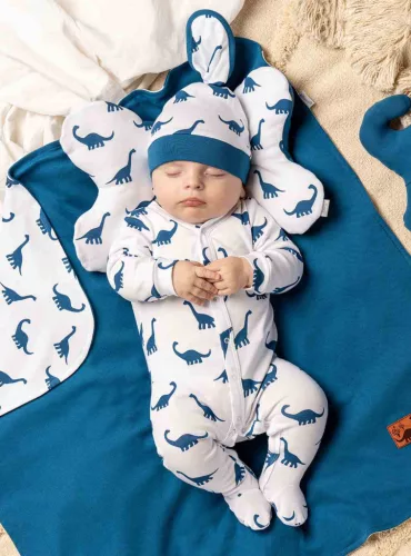 Baby-Baumwollmütze Nicol Ivo blau