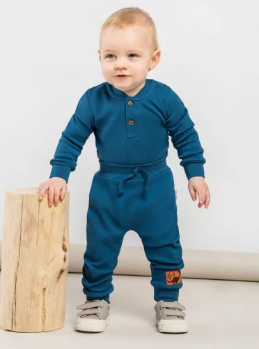 Baby-Baumwoll-Freizeithose Nicol Ivo blau