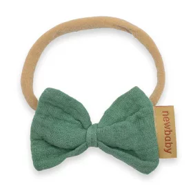 Weiches Musselin-Stirnband für Babys, New Baby mint