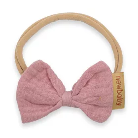 Weiches Musselin-Stirnband für Babys, Neu in Babyrosa